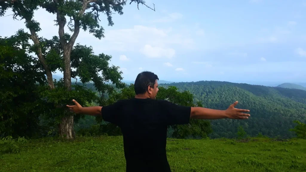top of mountain view during pandar waterfall trek
