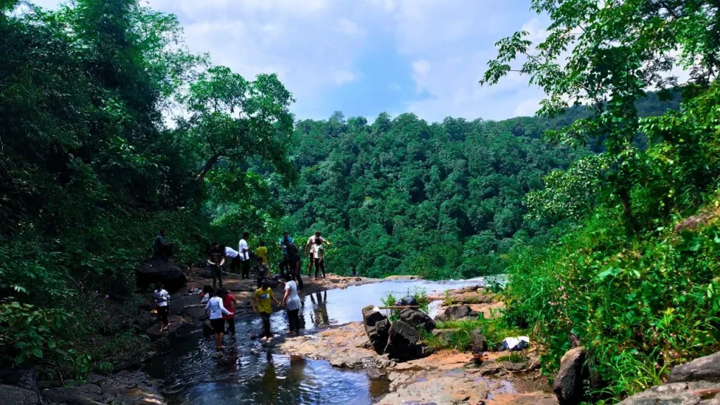 top of rajarani pandar waterfall