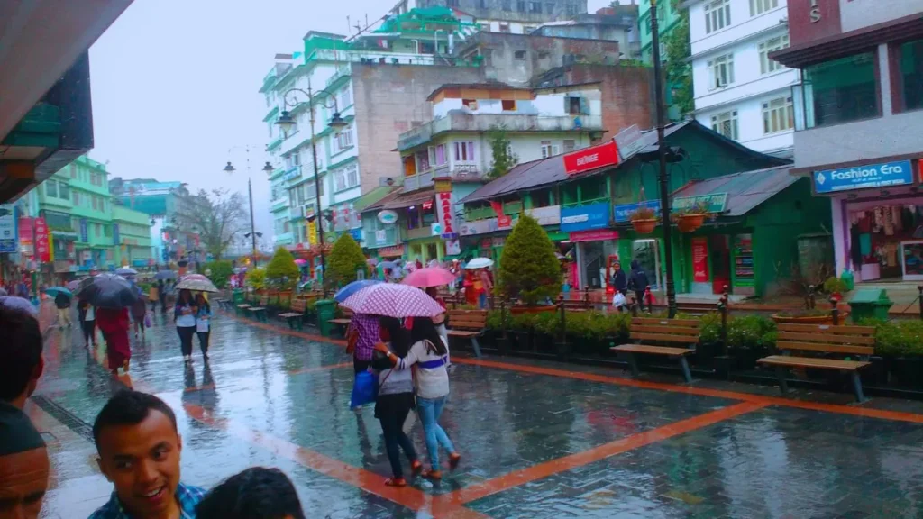 mg road in gangtok