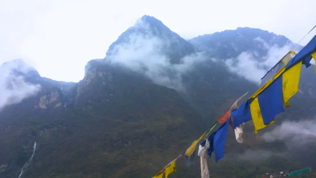 mountains at lachung