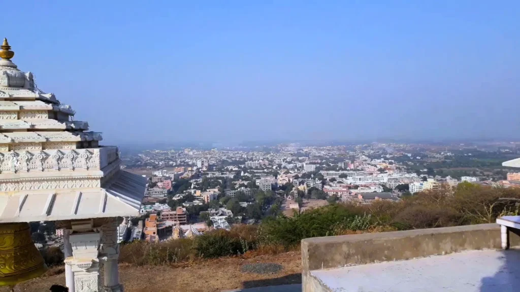 palitana city view from top of mountain