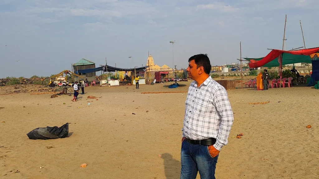 somnath temple view from beach