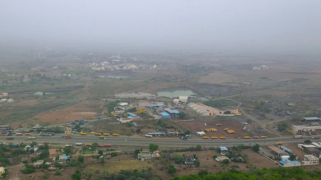 highway view from top of fort